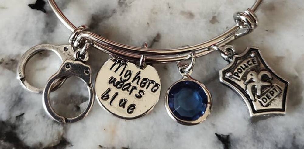 Policeman, Police Officer, LEO, Wife, Mom, Daughter, Girlfriend Charm Bracelet